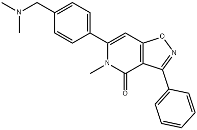 3-[4-(dimethylaminomethyl)phenyl]-4-methyl-7-phenyl-9-oxa-4,8-diazabicyclo[4.3.0]nona-2,7,10-trien-5-one 구조식 이미지