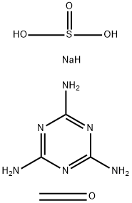 Sulfurous acid, monosodium salt, polymer with formaldehyde and 1,3,5-triazine-2,4,6-triamine Structure