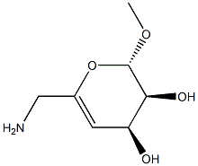 베타-L-에리트로-헥스-4-에노피라노시드,메틸6-아미노-4,6-디데옥시-(9CI) 구조식 이미지