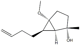 Bicyclo[3.1.0]hexan-2-ol, 6-(3-butenyl)-5-methoxy-2-methyl-, (1R,2S,5S,6R)-rel- (9CI) Structure