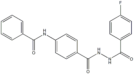 N-(4-{[2-(4-fluorobenzoyl)hydrazino]carbonyl}phenyl)benzamide 구조식 이미지