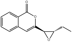 1H-2-Benzopyran-1-one,3-[(2R,3S)-3-ethyloxiranyl]-(9CI) 구조식 이미지