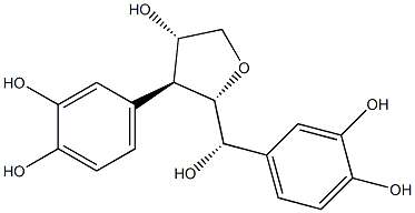 4-[(2S)-2α-[(S)-(3,4-Dihydroxyphenyl)hydroxymethyl]tetrahydro-4α-hydroxyfuran-3β-yl]-1,2-benzenediol 구조식 이미지