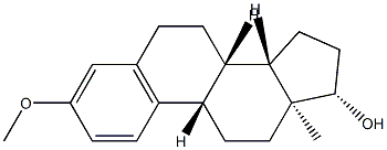 (8α)-3-Methoxyestra-1,3,5(10)-trien-17β-ol 구조식 이미지