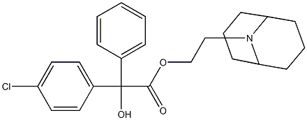 4-Chlorobenzilic acid=2-(9-azabicyclo[3.3.1]nonan-9-yl)ethyl ester Structure