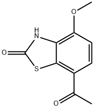 2(3H)-Benzothiazolone,7-acetyl-4-methoxy-(9CI) 구조식 이미지
