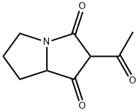 1H-Pyrrolizine-1,3(2H)-dione,2-acetyltetrahydro-(9CI) Structure