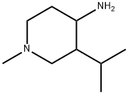 4-Piperidinamine,1-methyl-3-(1-methylethyl)-(9CI) 구조식 이미지