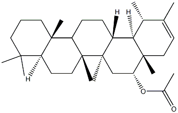 (18α,19α)-Urs-20-en-16α-올아세테이트 구조식 이미지