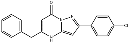 5-benzyl-2-(4-chlorophenyl)pyrazolo[1,5-a]pyrimidin-7(4H)-one Structure