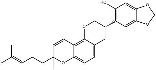6-[3,4-Dihydro-8-methyl-8-(4-methyl-3-pentenyl)-2H,8H-benzo[1,2-b:3,4-b']dipyran-3-yl]-1,3-benzodioxol-5-ol Structure