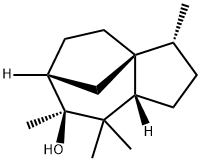 (3S)-2,3,4,5,6,7,8,8aα-Octahydro-3α,7,8,8-tetramethyl-3aα,6α-methano-1H-azulen-7α-ol 구조식 이미지