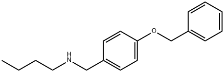 {[4-(benzyloxy)phenyl]methyl}(butyl)amine Structure