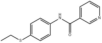 3-Pyridinecarboxamide,N-[4-(ethylthio)phenyl]-(9CI) Structure