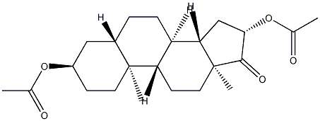 3α,16β-Bis(acetyloxy)-5α-androstan-17-one 구조식 이미지