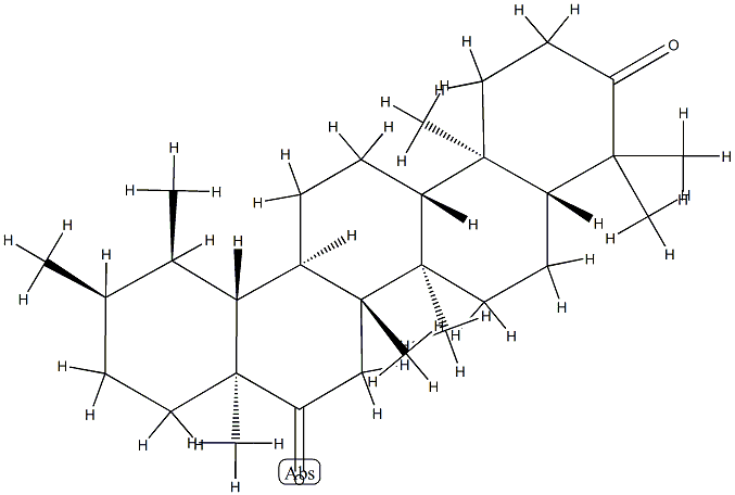 (18α,19α)-Ursane-3,16-dione Structure