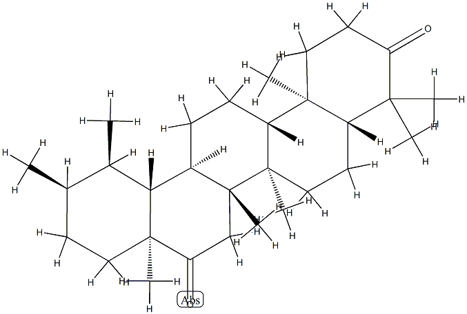 (18α,19α)-Ursane-3,16-디온 구조식 이미지