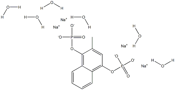 MENADIOLSODIUMPHOSPHATEHEXAHYDRATE Structure