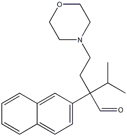 α-Isopropyl-α-(2-morpholinoethyl)-2-naphthaleneacetaldehyde Structure