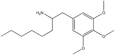 α-Hexyl-3,4,5-trimethoxybenzeneethanamine Structure