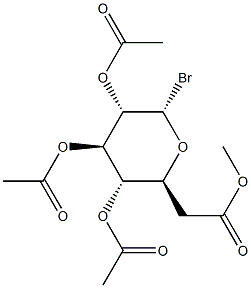 2-O,3-O,4-O,6-O-Tetraacetyl-α-L-glucopyranosyl bromide Structure