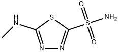 1,3,4-Thiadiazole-2-sulfonamide,5-(methylamino)-(6CI,9CI) Structure