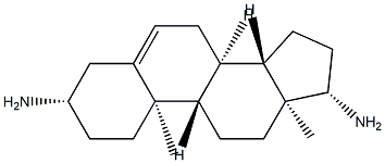 Androst-5-ene-3β,17β-diamine Structure