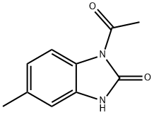2H-Benzimidazol-2-one,1-acetyl-1,3-dihydro-5-methyl-(9CI) 구조식 이미지