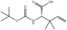 (S)-Boc-2-amino-3,3-dimethyl-pent-4-enoic acid 구조식 이미지