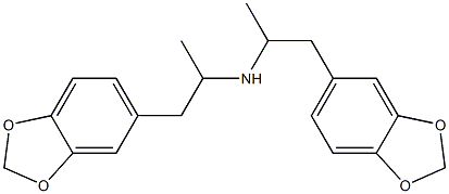 bis-(1-(3,4-Methylenedioxyphenyl)-propan-2-yl)amine hydrochloride (1 diastereoisomer) Structure