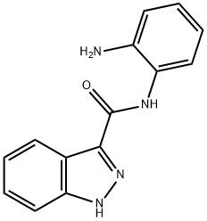 1H-Indazole-3-carboxamide,N-(2-aminophenyl)-(9CI) 구조식 이미지