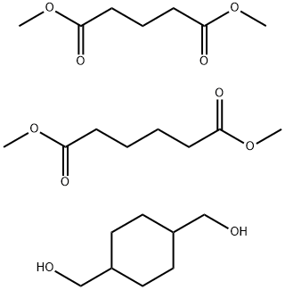 Hexanedioic acid, dimethyl ester, polymer with 1,4-cyclohexanedimethanol and dimethyl pentanedioate 구조식 이미지