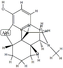 4,5α-에폭시-17-메틸모르피난-3,14-디올 구조식 이미지