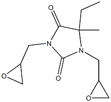POLY(5-ETHYL-5-METHYL-1,3-BIS(OXIRANYLMETHYL) 2,4-IMIDAZOLIDINEDIONE)) 구조식 이미지