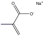 2-Propenoic acid, methyl ester, homopolymer, hydrolyzed, sodium salt 구조식 이미지