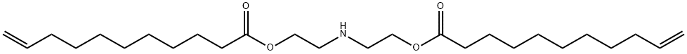 Bis(10-undecenoic acid)iminobisethylene ester 구조식 이미지