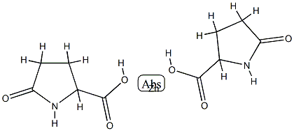 bis(5-oxo-DL-prolinato-N1,O2)zinc Structure