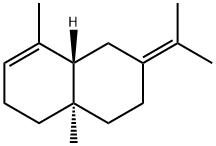 (4aR)-3,4,4a,5,6,7,8,8aα-Octahydro-1,4aβ-dimethyl-7-(1-methylethylidene)naphthalene 구조식 이미지