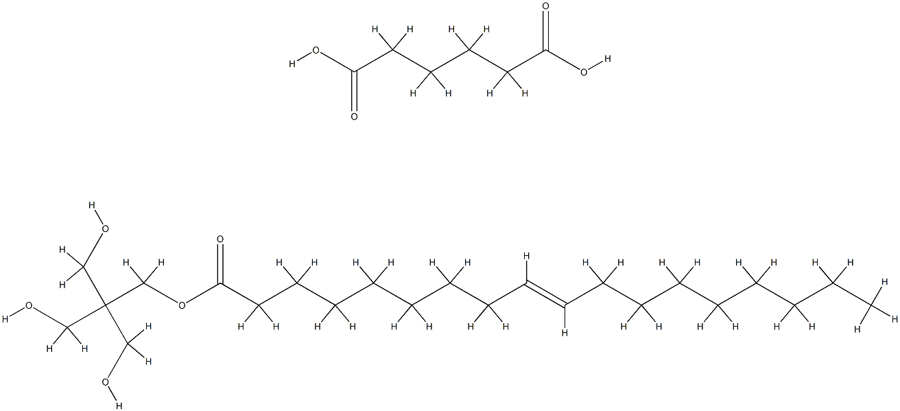 Hexanedioic acid, polymer with 2,2-bis(hydroxymethyl)-1,3-propanediol, (9Z)-9-octadecenoate Structure