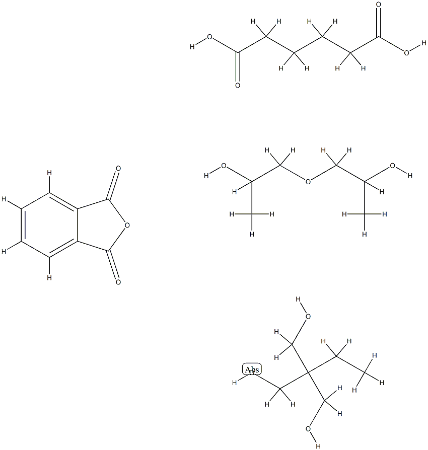 POLY[TRIMETHYLOLPROPANE/DI(PROPYLENE GLYCOL)-ALT-ADIPIC ACID/PHTHALIC ANHYDRIDE], POLYOL Structure