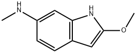 1H-Indol-6-amine,2-methoxy-N-methyl-(9CI) 구조식 이미지