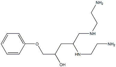 1,2-Ethanediamine, N,N-bis(2-aminoethyl)-, 2-hydroxy-3-phenoxypropyl derivs. 구조식 이미지