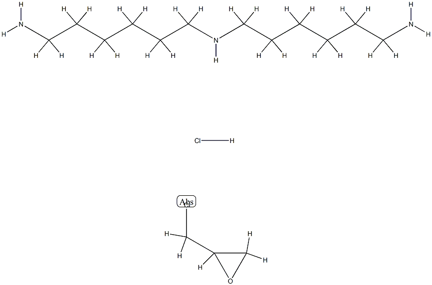 1,6-hexanediamine, n-(6-aminohexyl)-, polymer with(chloromethyl)oxirane, hydrochloride Structure