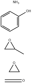 Formaldehyde, polymer with ammonia, methyloxirane, oxirane and phenol 구조식 이미지