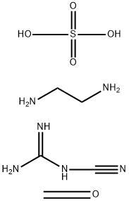 Formaldehyde, dicyandiamide, ethylenediamine sulfate polymer Structure