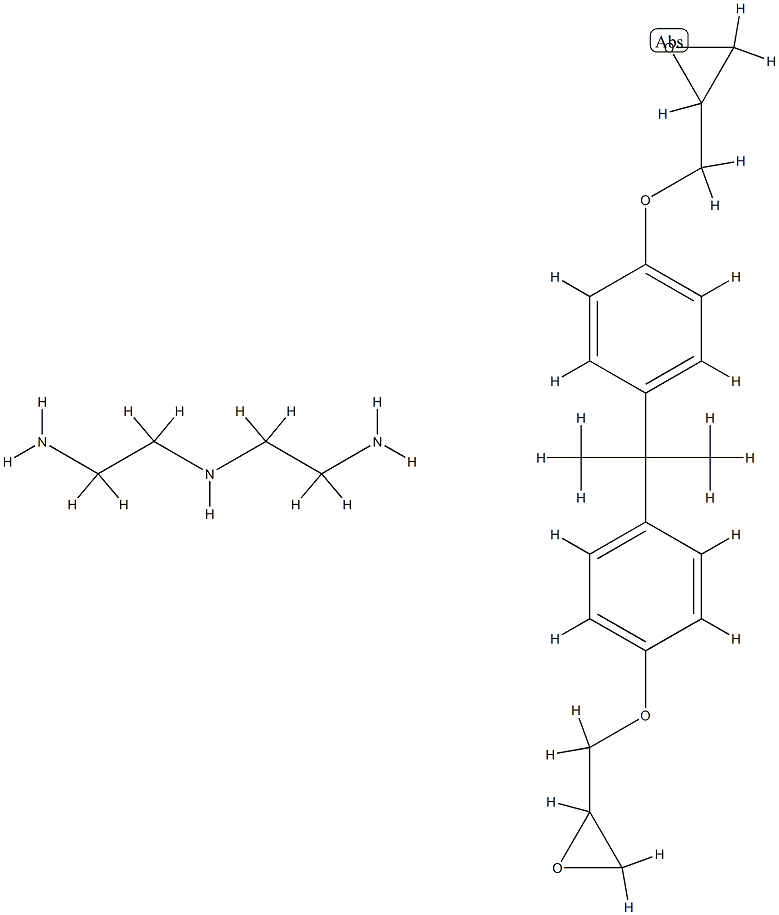 1,2-Ethanediamine, N-(2-aminoethyl)-, reaction products with bisphenol A diglycidyl ether homopolymer Structure