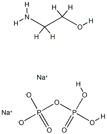 disodium dihydrogendiphosphate, compound with 2-aminoethanol Structure