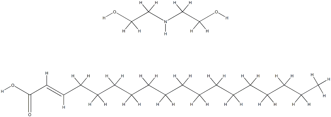 octadecenoic acid, compound with 2,2'-iminodiethanol (1:1) Structure