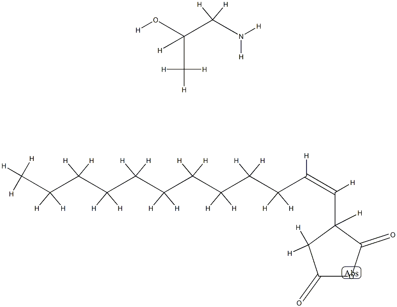 2,5-Furandione, dihydro-3-(tetrapropenyl)-, reaction products with isopropanolamine Structure