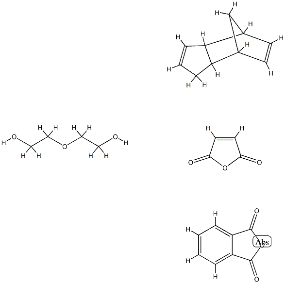1,3-Isobenzofurandione, polymer with 2,5-furandione, 2,2'-oxybis[ethanol] and 3a,4,7,7a-tetrahydro-4,7-methano-1H-indene 구조식 이미지